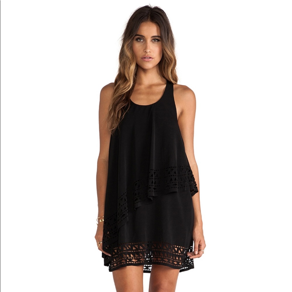 JARLO Chloe Mini Dress in Black Size L
